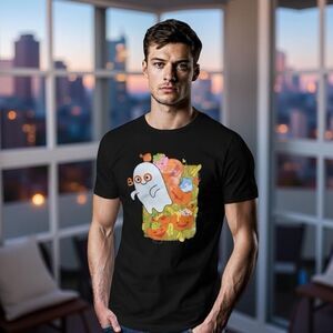 Squishy Ghost Halloween Shirt Size XS Small